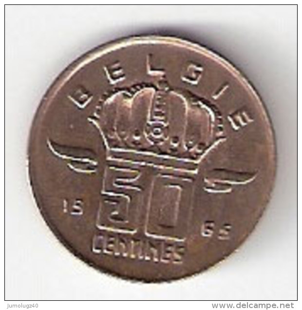 Pièce Belgique. 50 Cts. 1965 - 50 Centimes