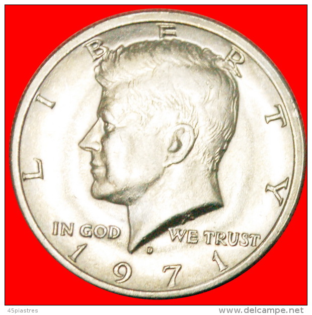 § KENNEDY (1960-1963): USA &#9733; 1/2 DOLLAR 1971D! LOW START&#9733; NO RESERVE!  Kennedy (1960-1963) - 1964-…: Kennedy