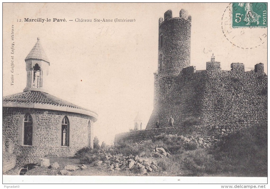 G , Cp , 42 , MARCILLY-le-PAVÉ , Château Ste-Anne (Intérieur) - Other & Unclassified