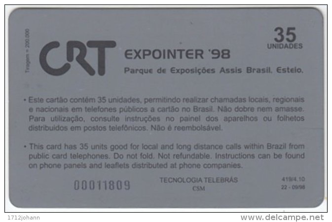 BRASIL B-777 Magnetic Teleacre - Animal, Horse - Used - Brésil