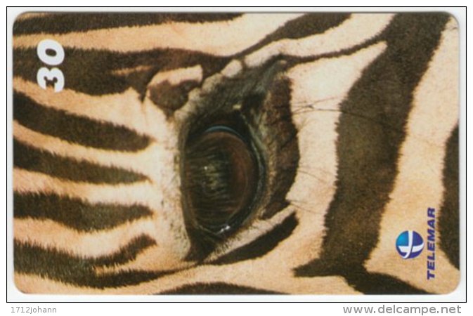 BRASIL B-944 Magnetic Telemar - Animal, Zebra - Used - Brésil