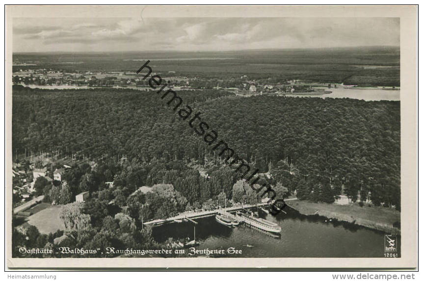 Berlin-Schmöckwitz - Rauchfangwerder Am Zeuthener See - Foto-AK 30er Jahre - Gaststätte Waldhaus Besitzer Fritz Krause - - Schmoeckwitz