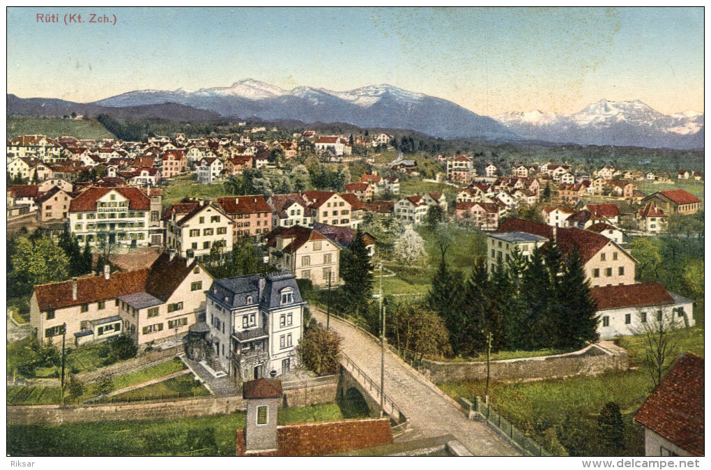 SUISSE(RUTI) CARTE EN COULEUR - Rüti