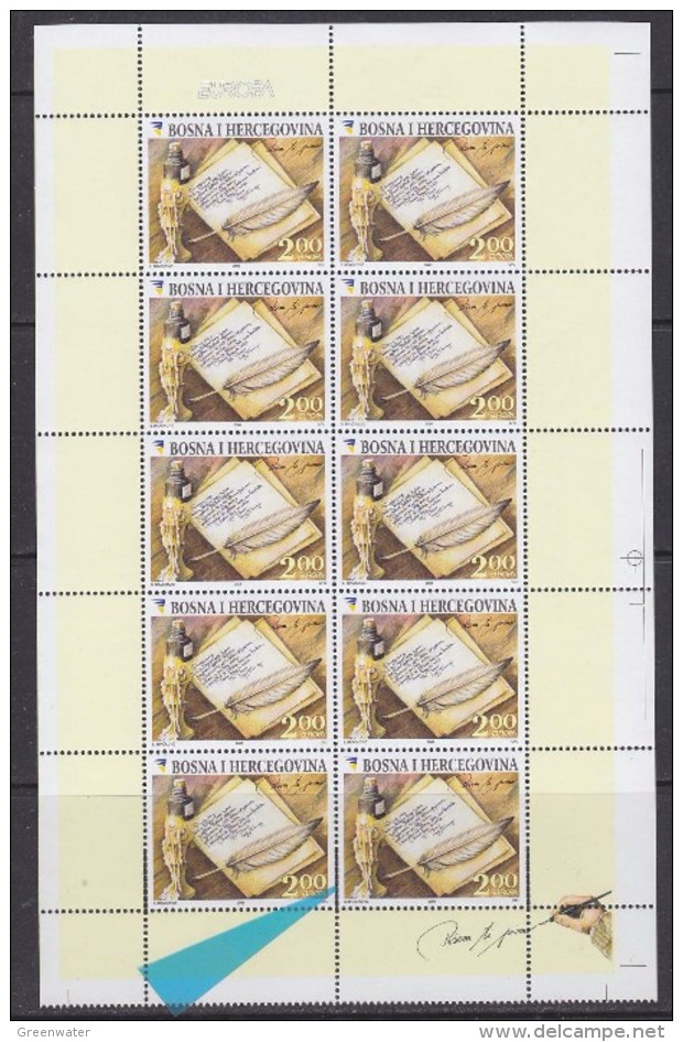 Europa Cept 2008 Bosnia/Herz Sarajevo 2v 2 Shtlts - Uncutted Sheetlets, Large Margins, Parly Double Perf. ** Mnh (F5656) - 2008