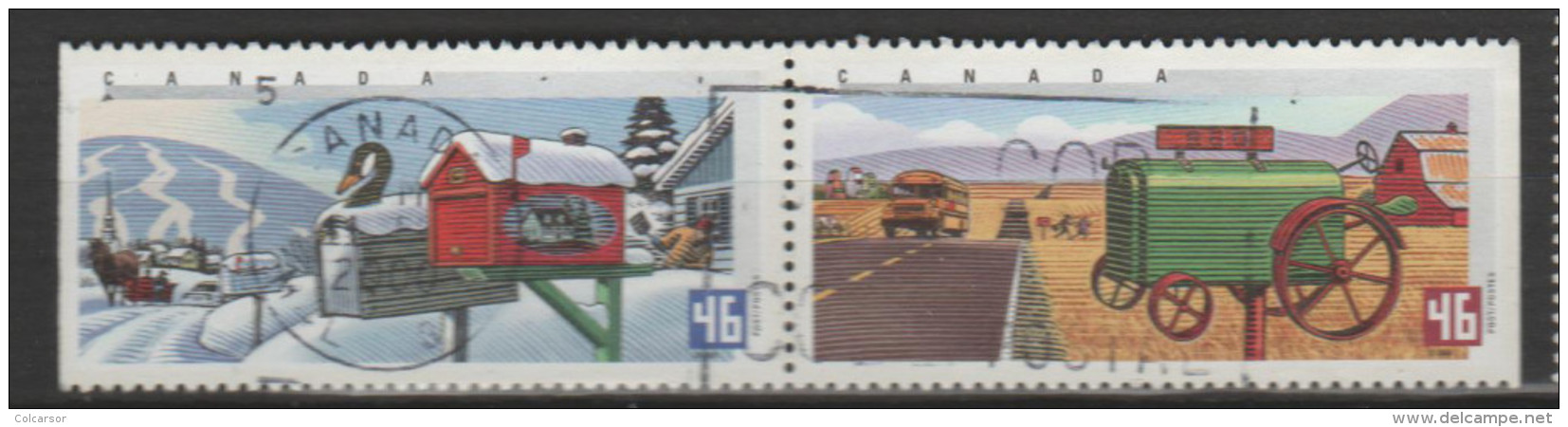 CANADA   ,N° 1786-1787 "  Boites à Lettres - Histoire Postale