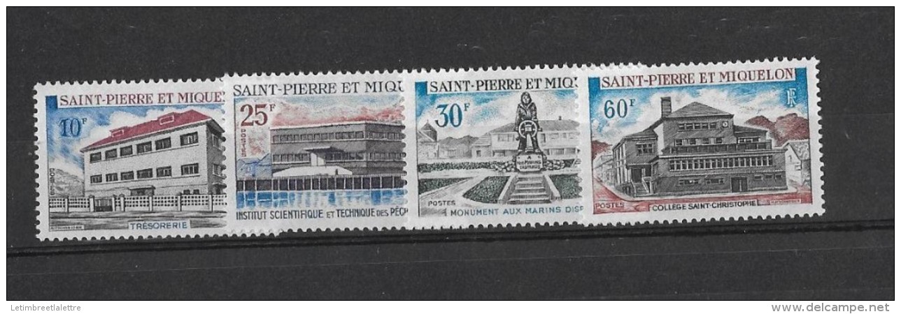 Saint-Pierre-et-Miquelon N°387 à 390** - Unused Stamps
