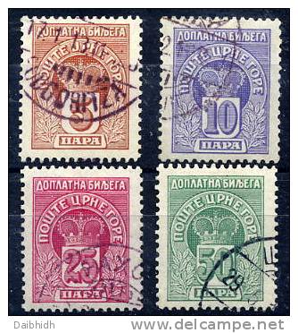 MONTENEGRO 1907 Postage Due Set Used - Montenegro