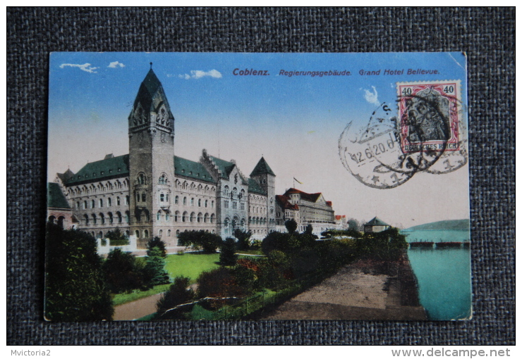 ALLEMAGNE - COBLENZ - Regierungsgebaude, Grand Hôtel BELLEVUE. - Koblenz