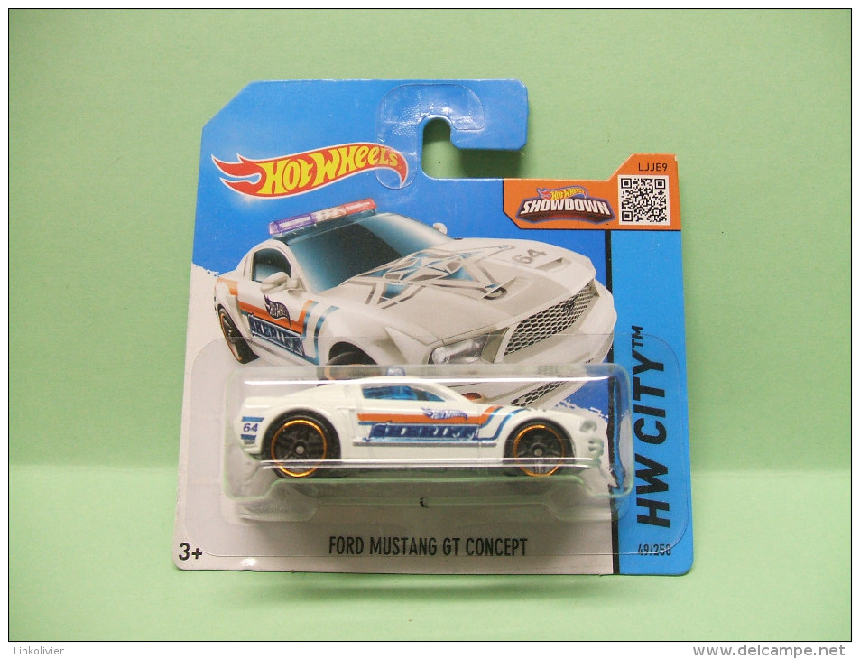 FORD MUSTANG GT CONCEPT Police Sheriff - HW City 2015 - Rescue - HOTWHEELS Hot Wheels Mattel 1/64 EU Blister - HotWheels