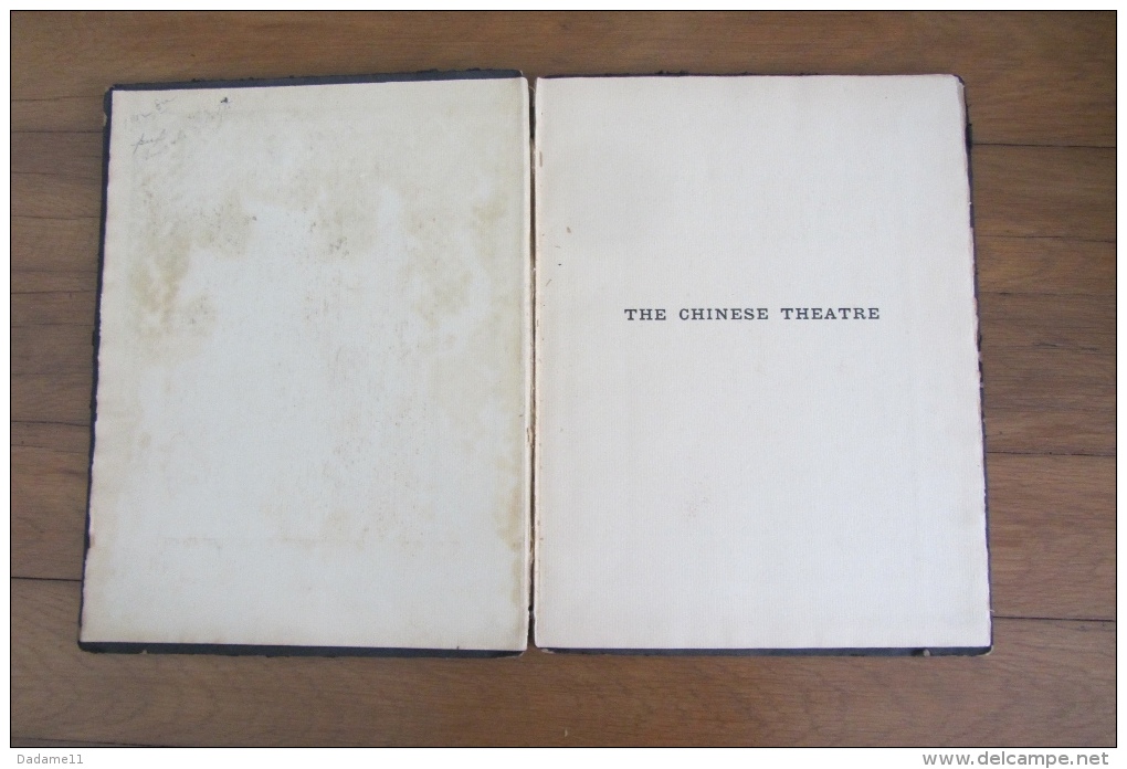 Chinese Theatre 1922 London John Lane 42 Pages Théatre Chinois - 1900-1949