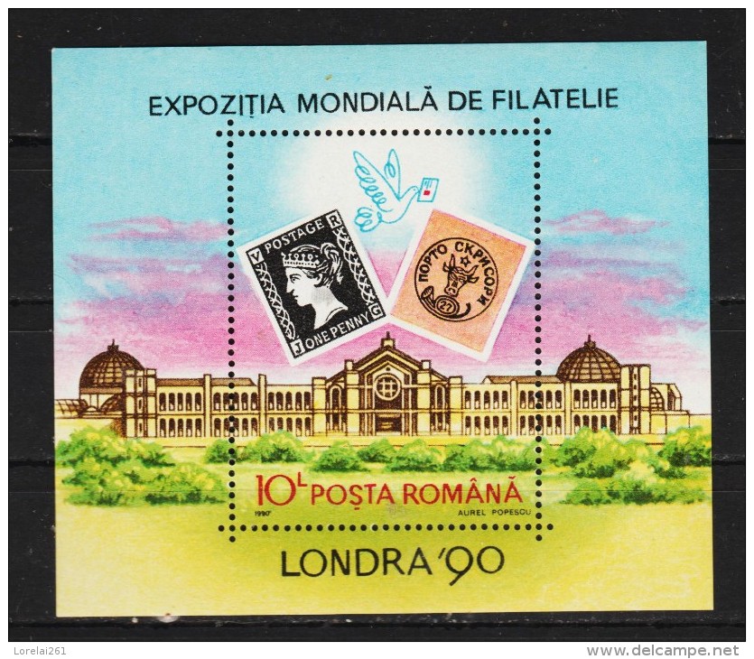 1990 - Expo Philatelique LONDRA  Mi Bloc 261 Et Yv Bf 208 MNH - Nuovi