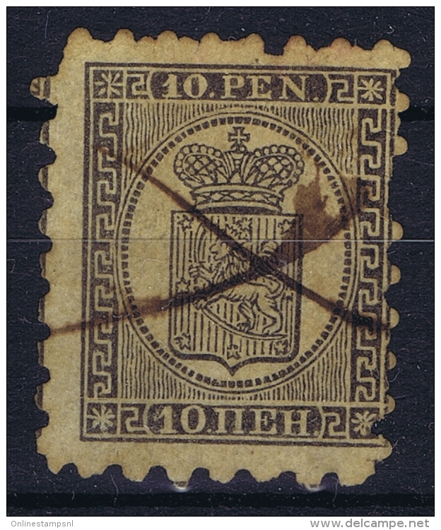 Finland Mi Nr 7 Ay Used  1866 - Oblitérés