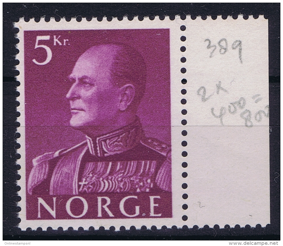 Norway Mi Nr 431 MNH/**/postfrisch/neuf Sans Charniere 1959 - Ungebraucht