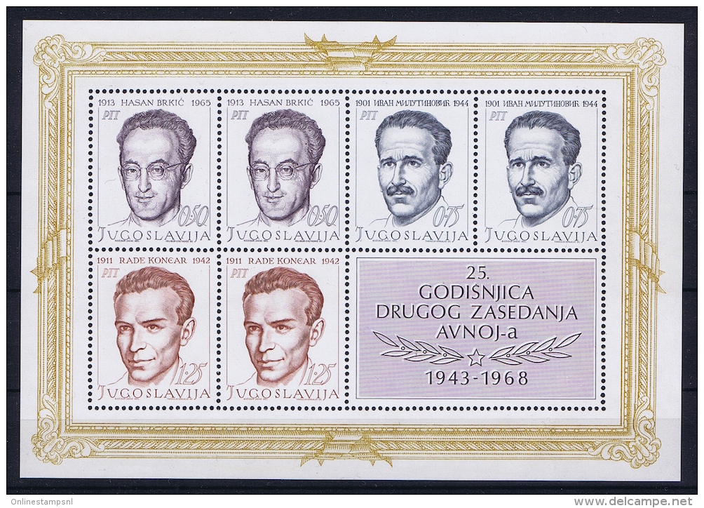 Yugoslavia Block 13 + 14  MNH/**/postfrisch/neuf Sans Charniere 1962 - Blocks & Sheetlets