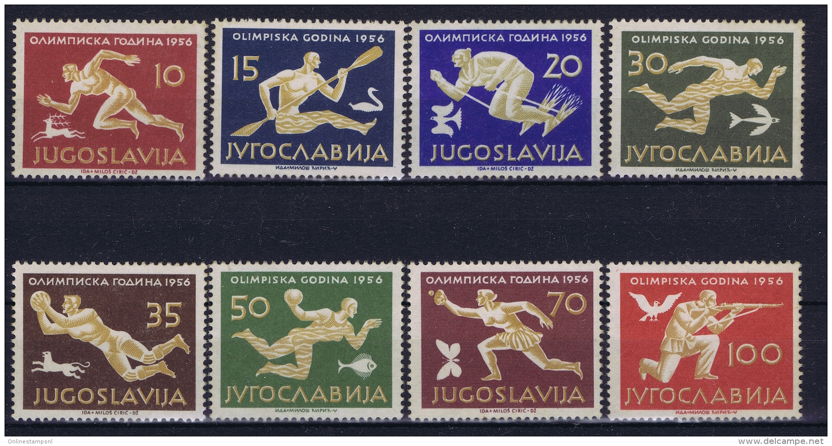 Yugoslavia 1956 Mi.nr 1804 - 1811  MH/* - Neufs