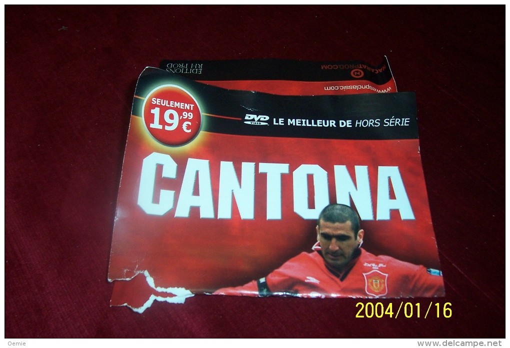 Cantona  °°°°°  Un Dvd Exceptionnel Qui Retrace L'intégralité De La Carriere Du "king" A Manchester - Documentari