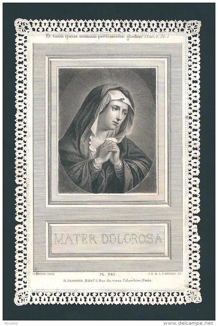 MATER DOLOROSA - Mm. 80X125 - MERLETTATO- ED. PANNIER - PL 942 - Religione & Esoterismo