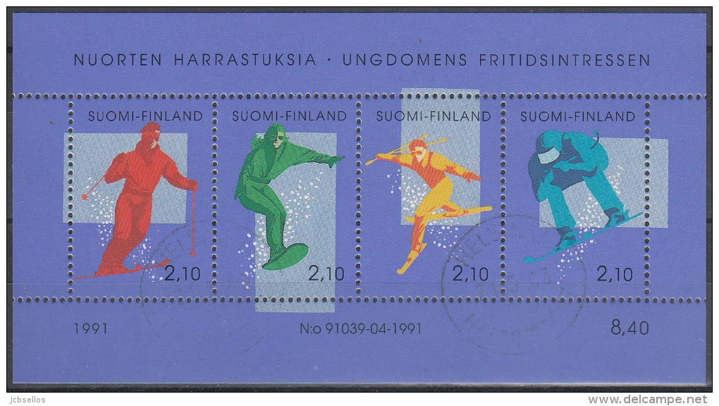 Finlandia 1991 HB-8 Usado - Blocks & Sheetlets