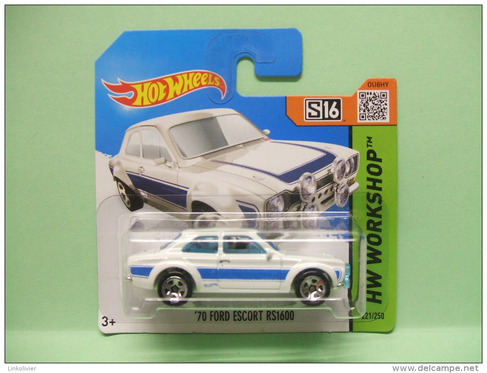 FORD ESCORT RS1600 1970- HW Workshop 2015 - Garage - New Models - HOTWHEELS Hot Wheels Mattel 1/64 EU Blister - HotWheels