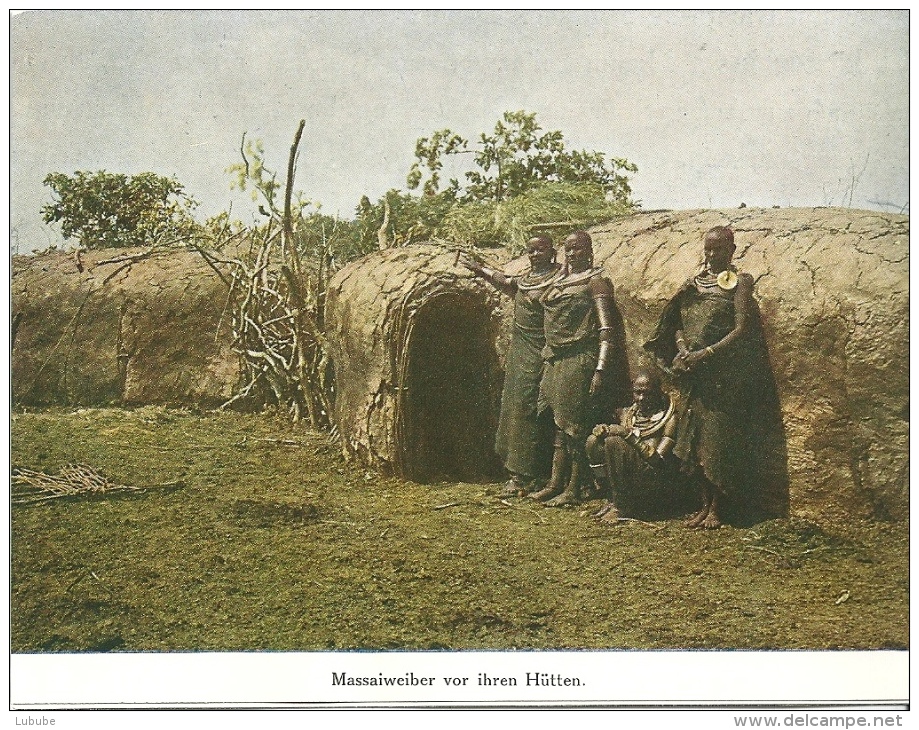 Deutsch Ostafrika - Massaiweiber Vor Ihren Hütten           Ca. 1900 - Ehemalige Dt. Kolonien