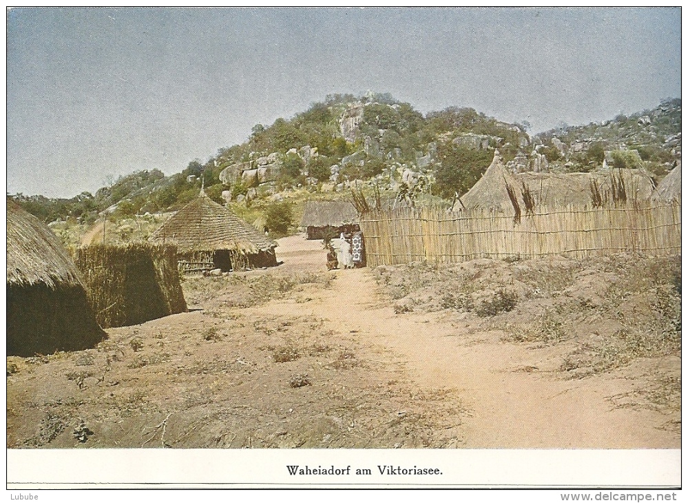 Deutsch Ostafrika - Waheia Dorf Am Viktoriasee           Ca. 1900 - Ehemalige Dt. Kolonien