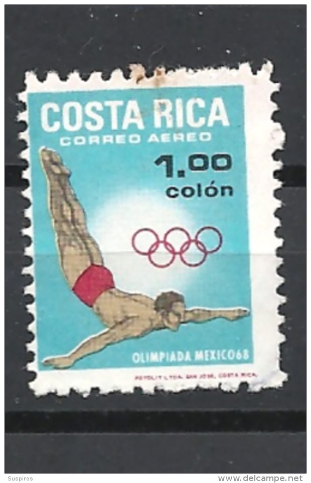 COSTA RICA   1969 Airmail - Olympic Games - Mexico * - Costa Rica