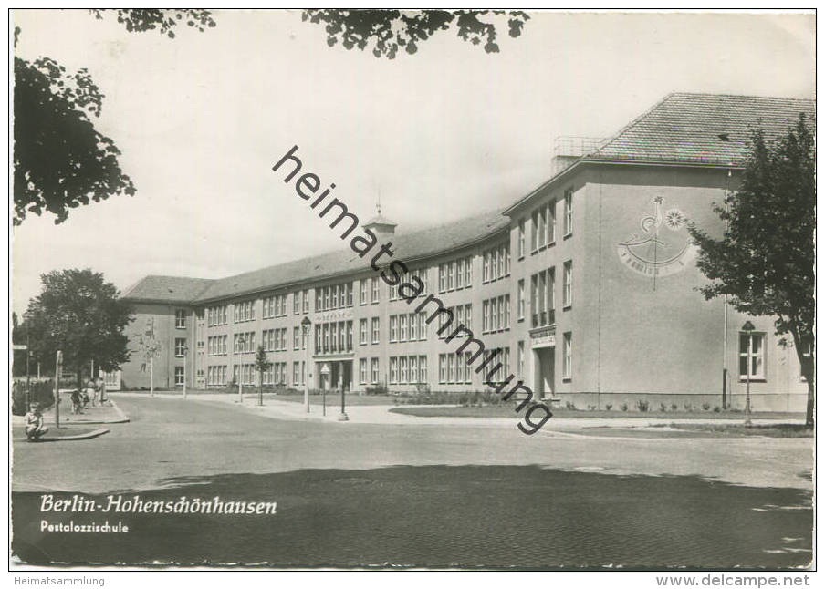 Berlin - Hohenschönhausen - Pestalozzischule - Foto-AK Grossformat - Verlag H. Sander KG Berlin Gel. 1961 - Hohenschönhausen