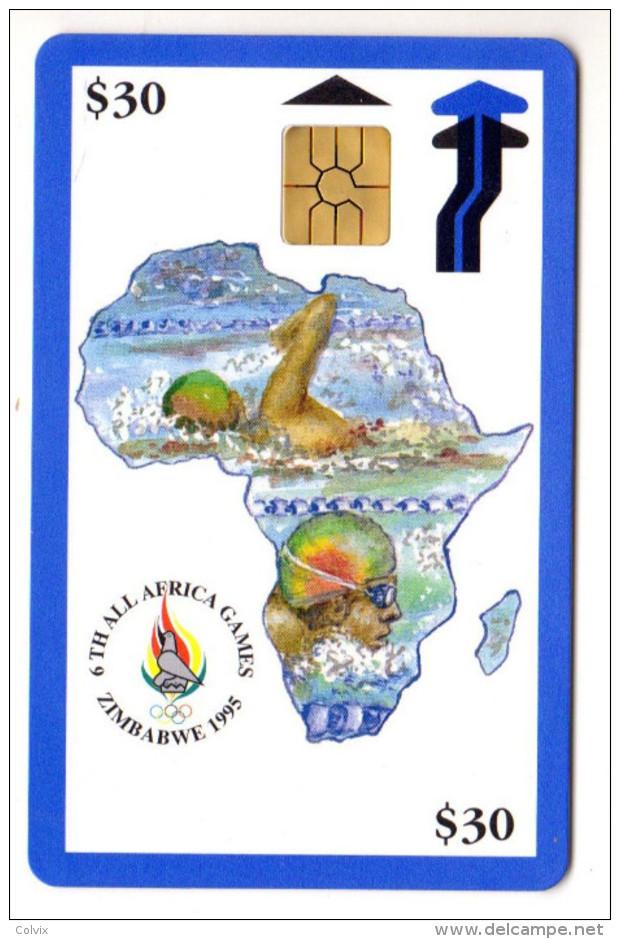 ZIMBABWE REF MV CARDS ZIM-04 30$ BLUE BORDER - Simbabwe