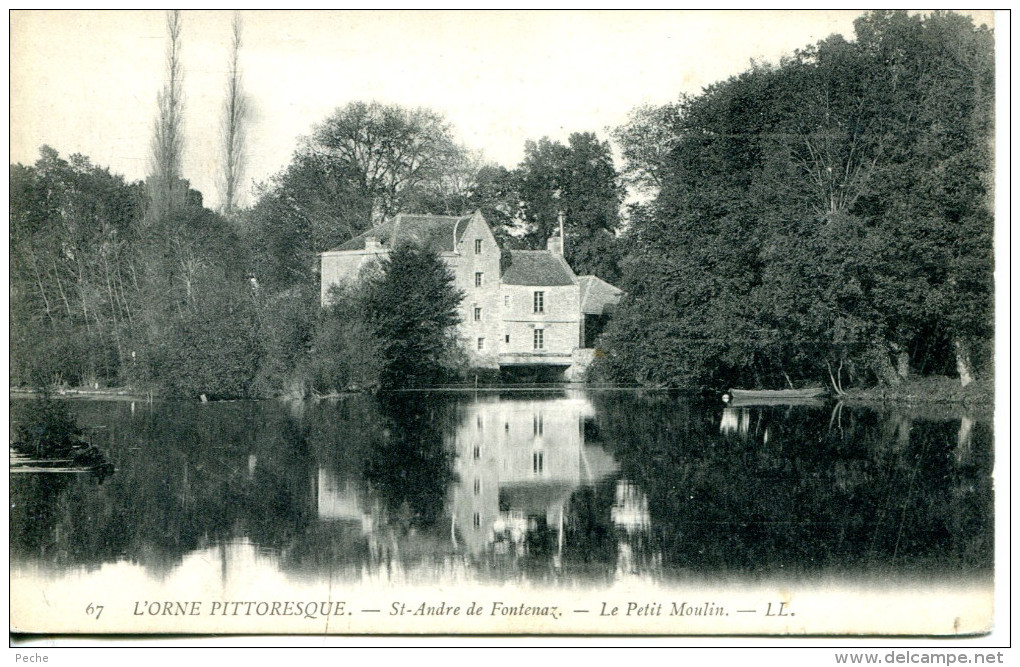 N°228 F -cpa Saint André De Fontenay  -le Petit Moulin- - Water Mills