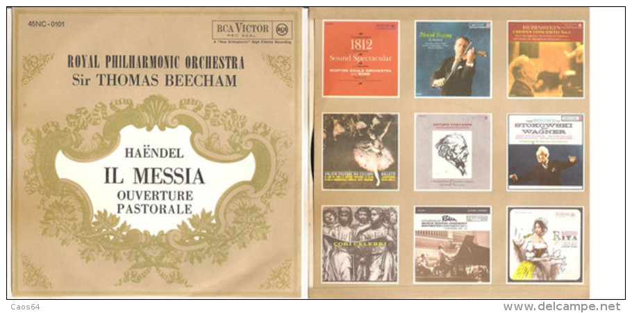 Royal Philharmonic Orchestra - Sir Thomas Beecham - Händel Il Messia  Ouverture Pastorale NM/NM 7" - Klassiekers