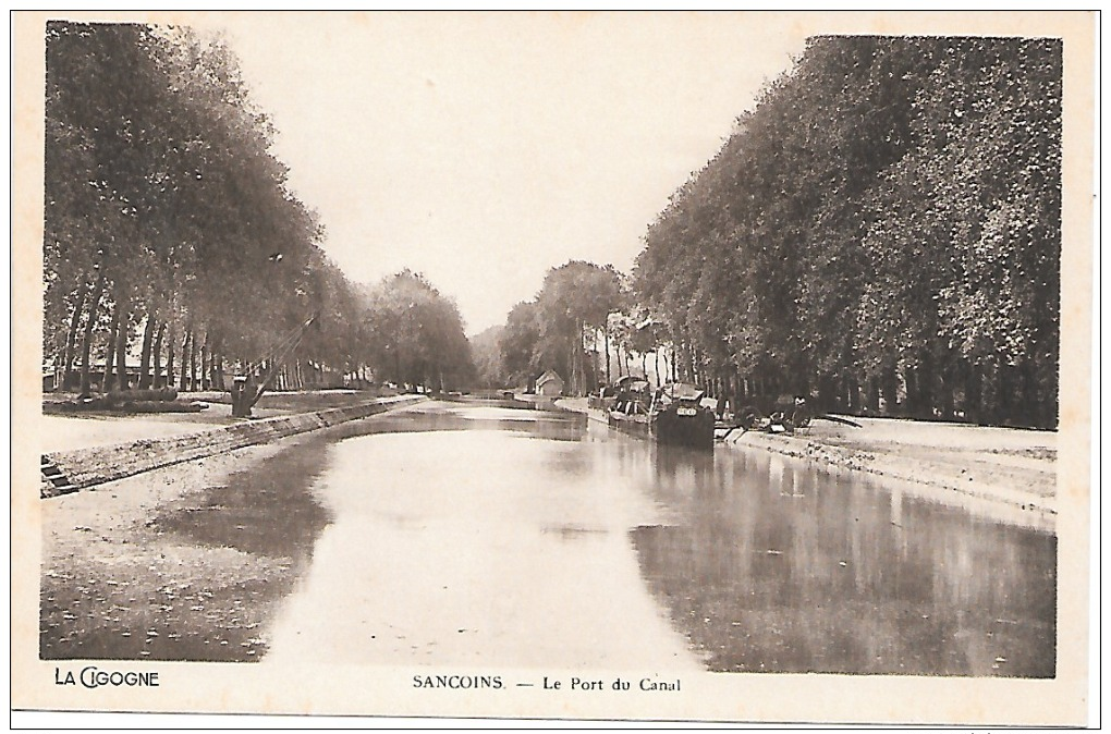 CPA - 18 - SANCOINS - Le Port Du Canal  5 - BERRY  CHER - Sancoins