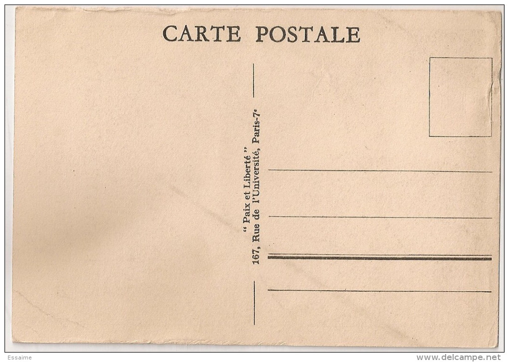 Carte Postale La Pelle De Stockholm Pour Enterrer Nos Libertés. Paix Et Liberté. Urss. 1945. Michatnon Circulée - Evènements