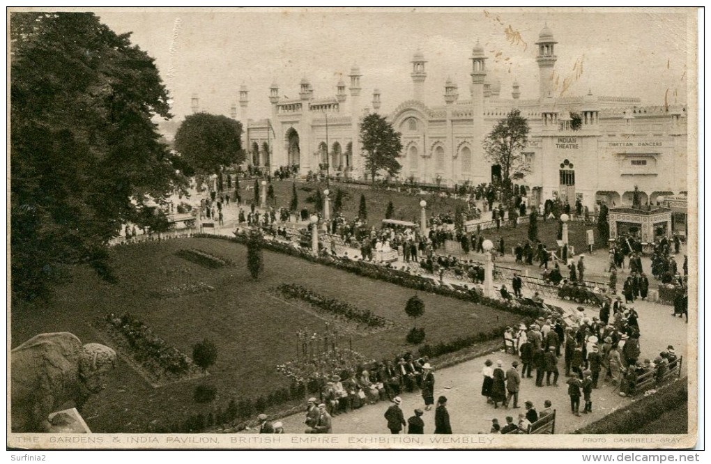 EXHIBITION - 24/5 EMPIRE - THE GARDENS AND INDIA PAVILION - SLOGAN POSTMARK Ex68 - Exhibitions