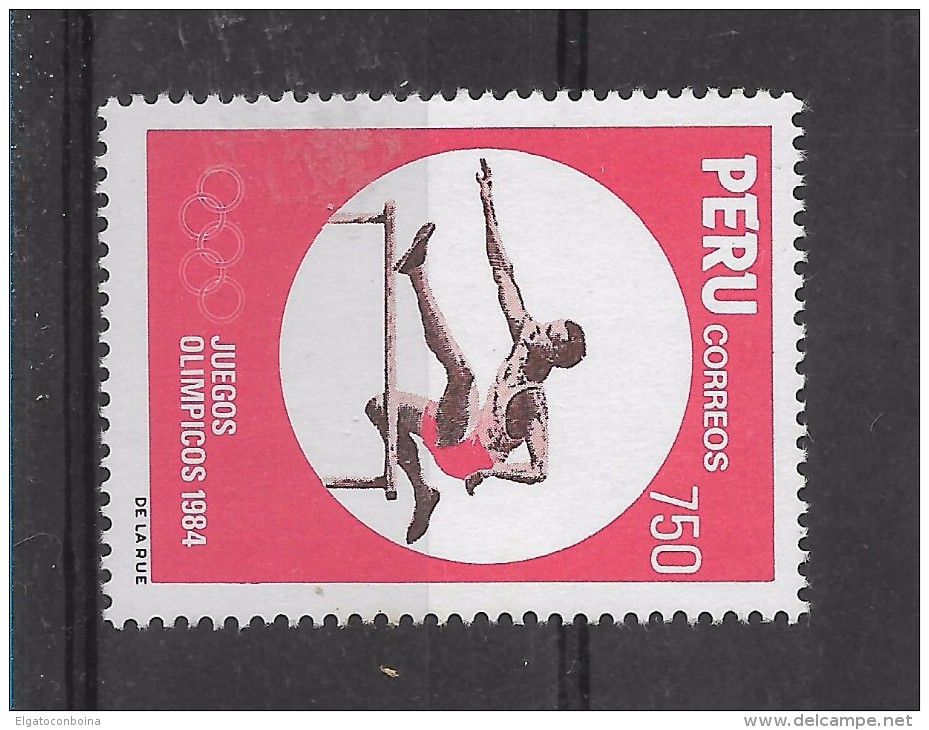 Peru  Stamps 2 Values Complete Set Olympics Sports Games Los Angeles 84 - Peru