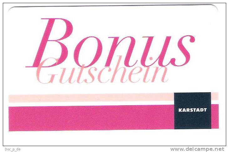 Germany - Carte Cadeau - Gift Card - Karstadt Store - Rare Card !! - Gift Cards