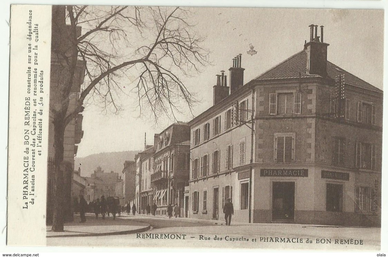 REMIREMONT - Rue Des Capucins Et PHARMACIE Du BON REMEDE      Fd61 - Remiremont