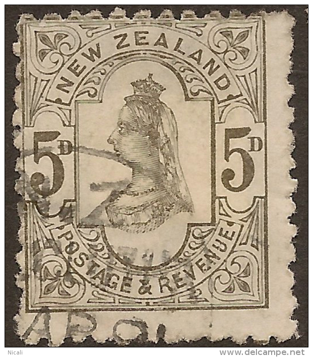NZ 1882 5d QV P12x11.5 SSF SG 200 U #UM146 - Used Stamps
