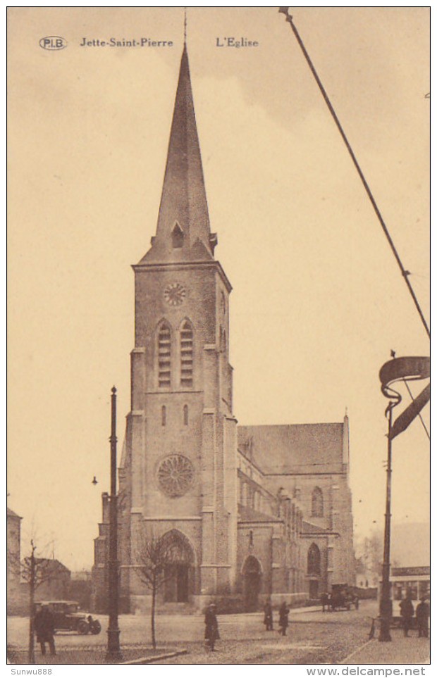 Jette Saint-Pierre - L'Eglise (animée, Oldtimer, P.I.B.) - Jette