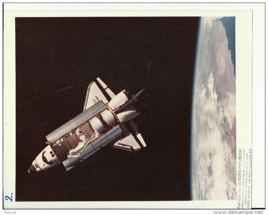 BRUCE McCANDLESS   --  ASTRONAUT, SPACE FLIGHT TO MOON  --  PHOTO   25,4 Cm X 20,2 Cm  --  2 X SCAN - Aviation