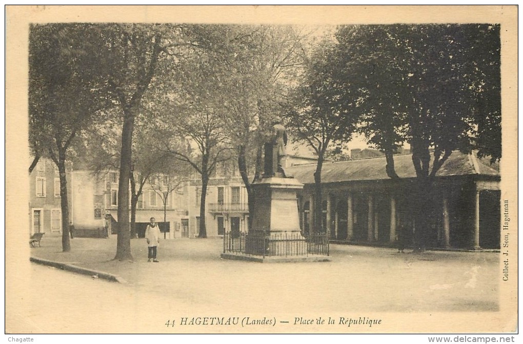 Cpa, Hagetmau, Place De La Republique - Hagetmau