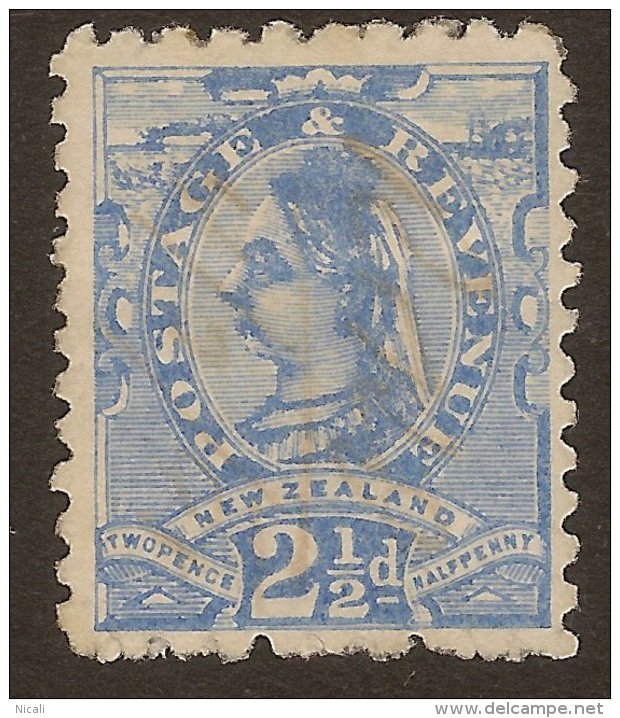 NZ 1882 2 1/2d QV P10x11 SSF SG 230 HM* #UM163 - Ungebraucht