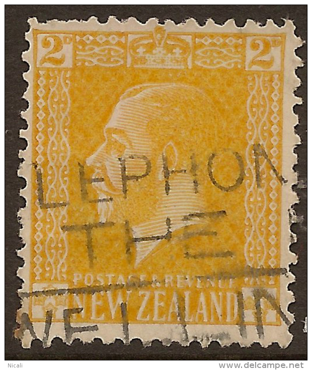 NZ 1915 2d KGV P14 SG 451b U #UM243 - Usati