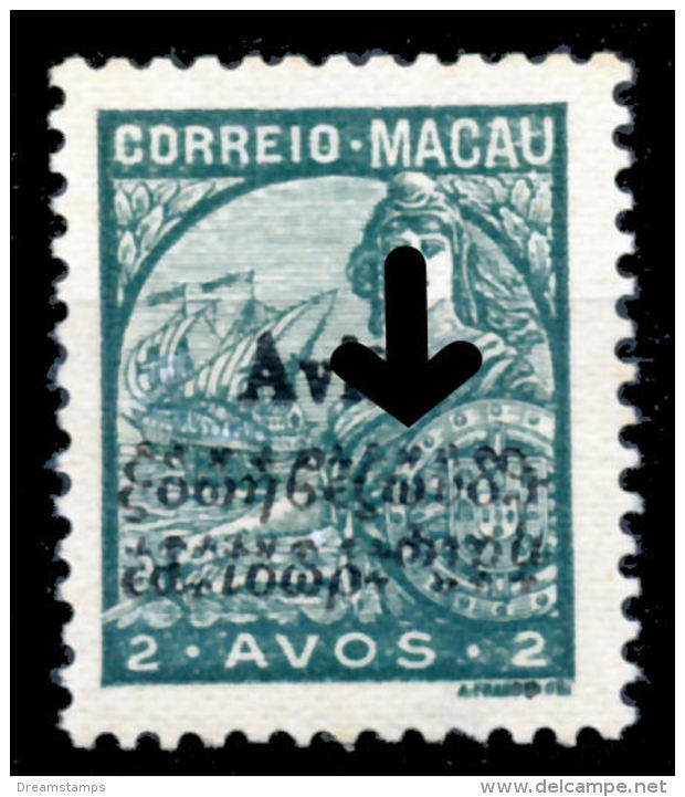 !										■■■■■ds■■ Macao Air Post 1936 AF#1 (*) Padrões Type 2 Avos VARIETY II - 2 SCANS (x10992) - Corréo Aéreo