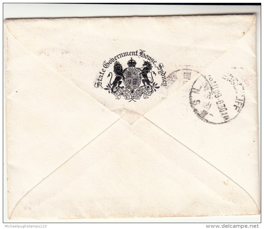 New South Wales / Government House Mail - Other & Unclassified