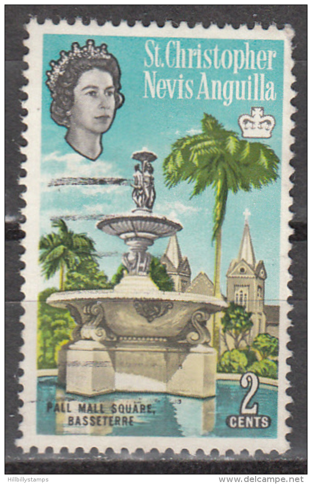 ST KITTS,NEVIS,ANGUILLA    SCOTT  NO  147B     USED     1967   WNK 314 - St.Cristopher-Nevis & Anguilla (...-1980)