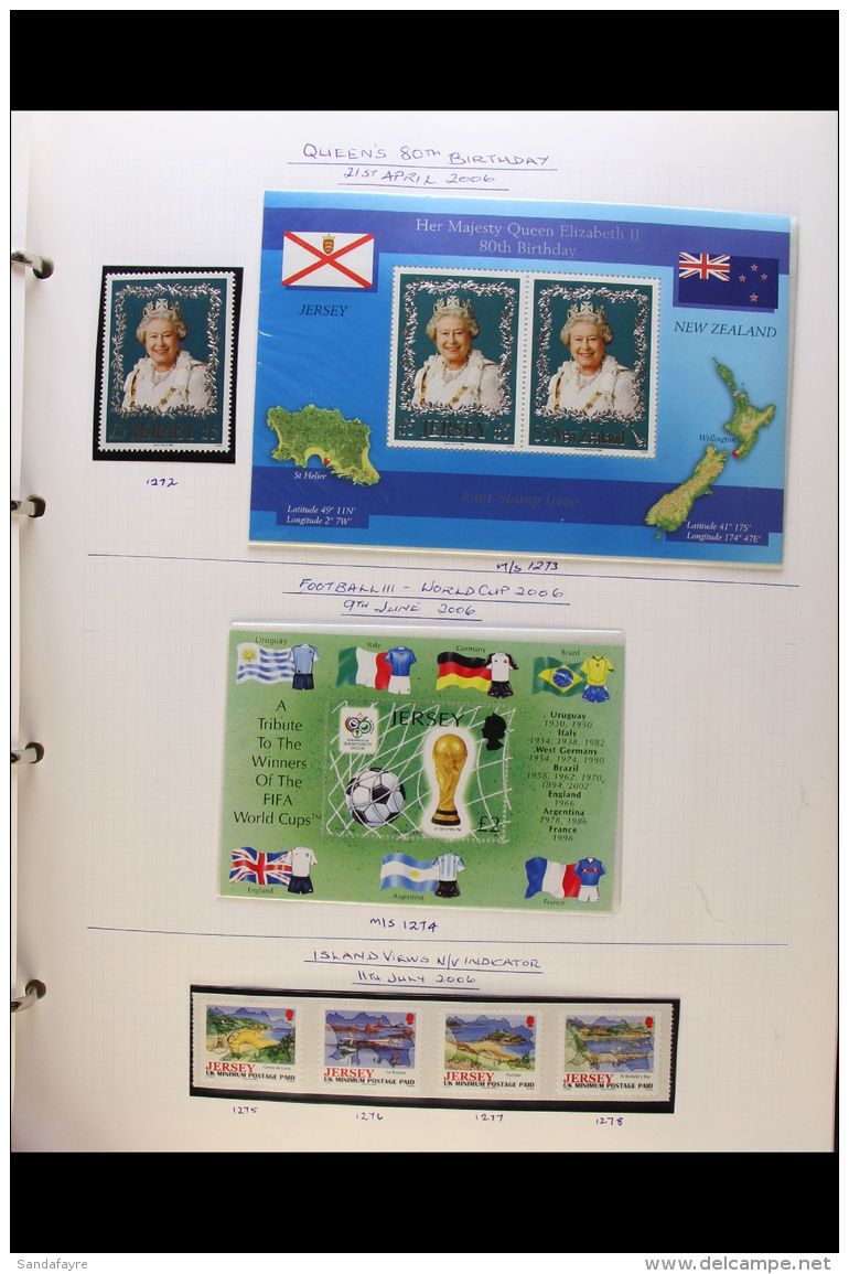 JERSEY 2004-2008 NEVER HINGED MINT COLLECTION. An Apparently Complete Collection Of The Period Inc Complete... - Other & Unclassified