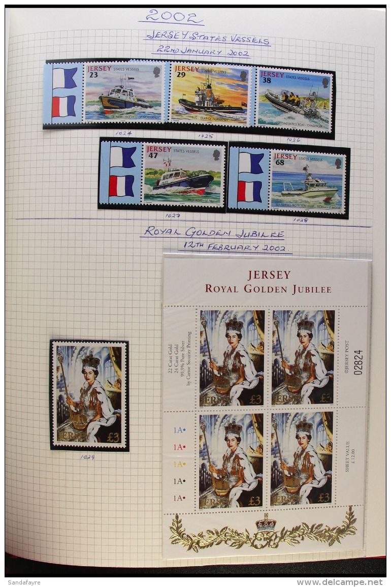 JERSEY 1988-2003 NEVER HINGED MINT COLLECTION Presented In Mounts In A Spring Back Album.  We See A High Degree Of... - Andere & Zonder Classificatie