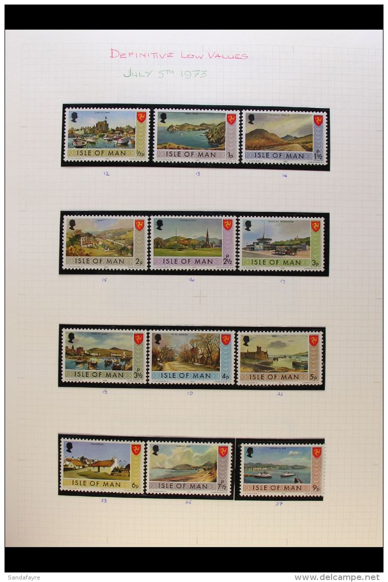 ISLE OF MAN 1958-1994 EXTENSIVE MINT / NHM COLLECTION Presented In Mounts In A Pair Of Multi-ring Binders, Chiefly... - Andere & Zonder Classificatie