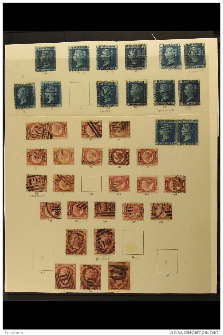 PERFORATED LINE ENGRAVED SPECIALIZED BALANCE. An Interesting Selection Of Used Stamps On Various Pages &amp; Stock... - Autres & Non Classés