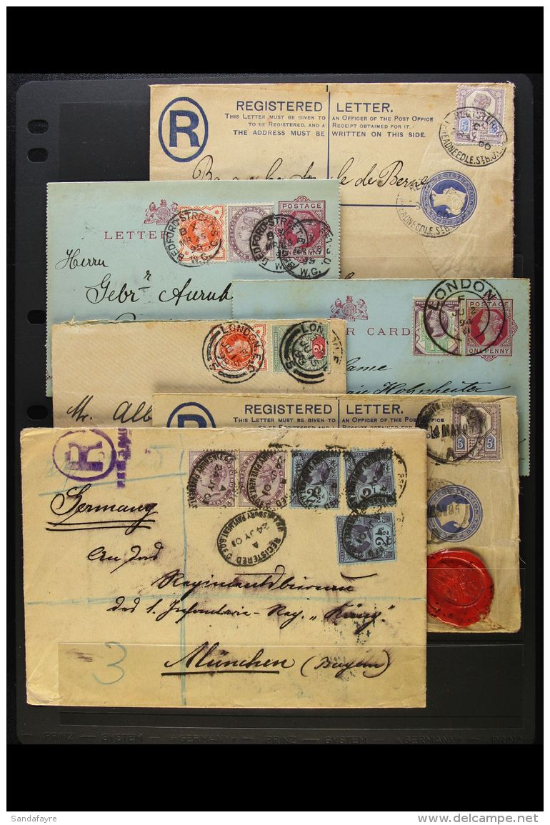 1887-1900 JUBILEE ISSUES ON COVERS. An Interesting Collection Of Covers &amp; Postal Stationery Items All Bearing... - Autres & Non Classés